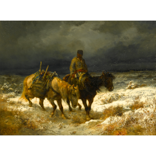 Horseman on the Russian Steppe
